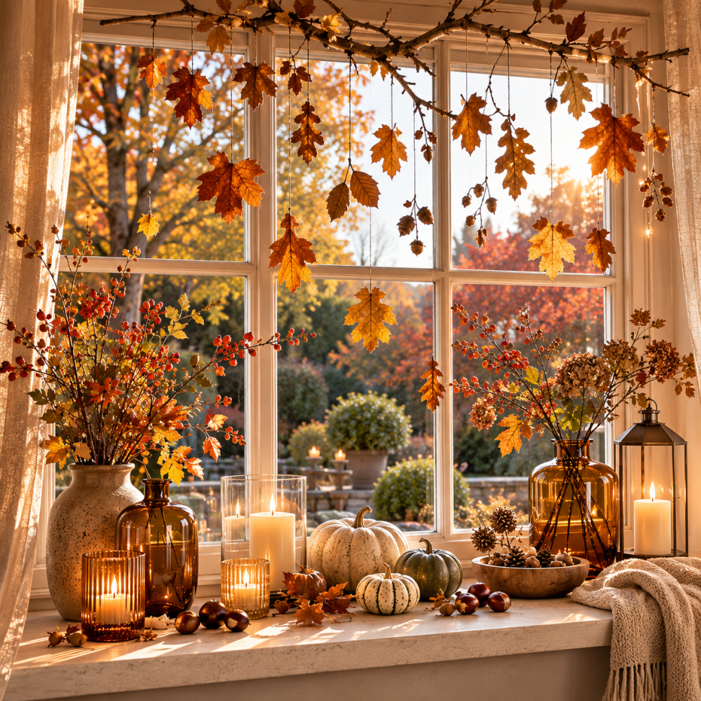 Die 3 schönsten Fensterdeko Herbst Ideen die jedes Fenster sofort gemütlicher wirken lassen