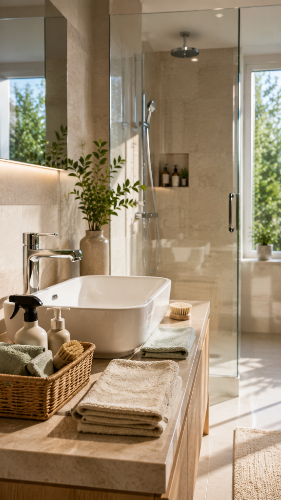 🥇 Platz 1 Badezimmer putzen Tipps mit der cleveren Trocken zu Nass Methode