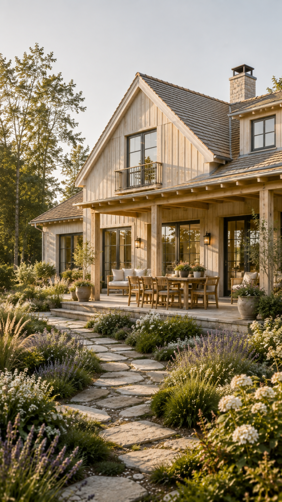 🥈 Platz 2 Das helle skandinavische Landhaus mit Holz und sanften Naturfarben