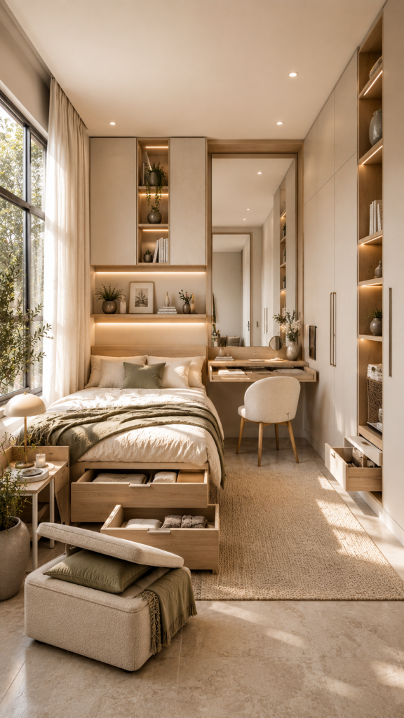 🥈 Platz 2 – Kleines Zimmer einrichten mit multifunktionalen Möbeln