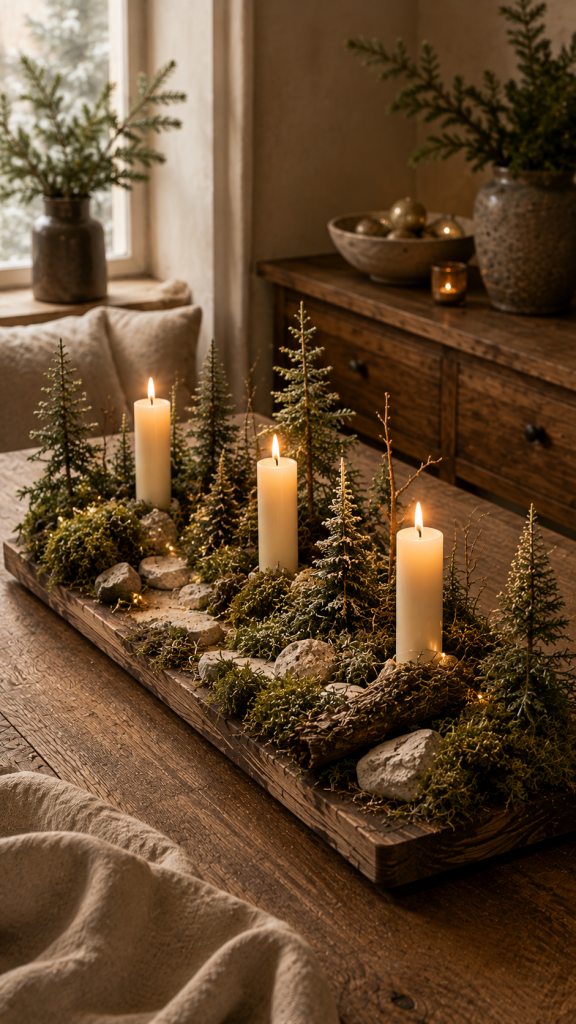 🥉 Platz 3 Der Adventskranz als zauberhafte kleine Winterlandschaft