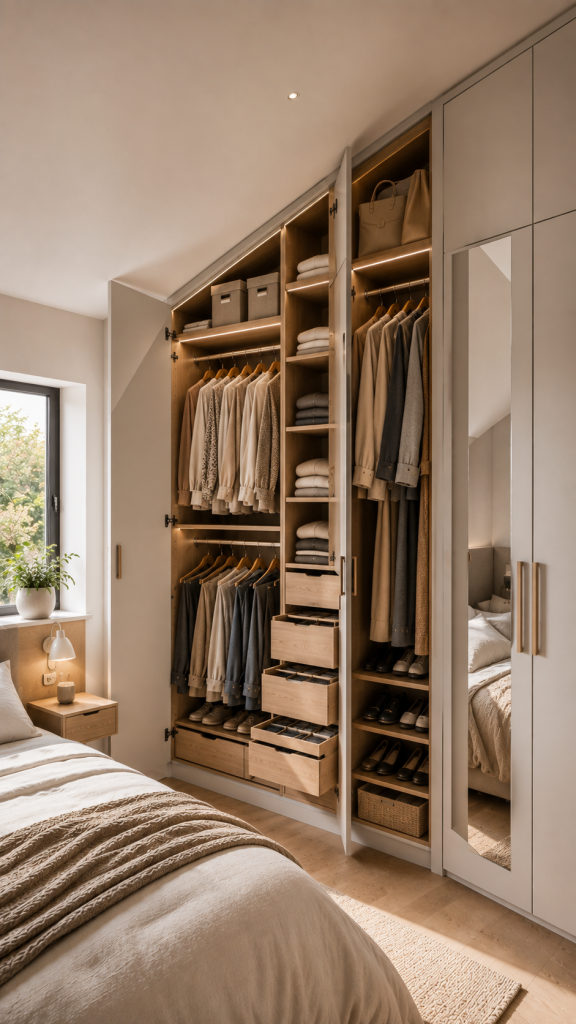 🥉 Platz 3 Kleiderschrank platzsparend in Nischen und schwierigen Ecken