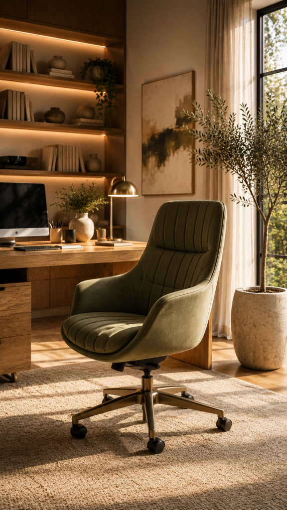 🥉 Platz 3 Statement Schreibtischstuhl als stilvoller Mittelpunkt des Home Office