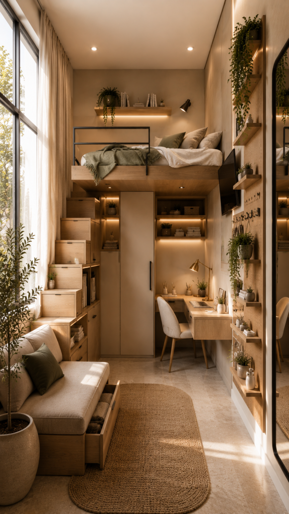 🥉 Platz 3 – Kleines Zimmer einrichten durch vertikale Raumgestaltung