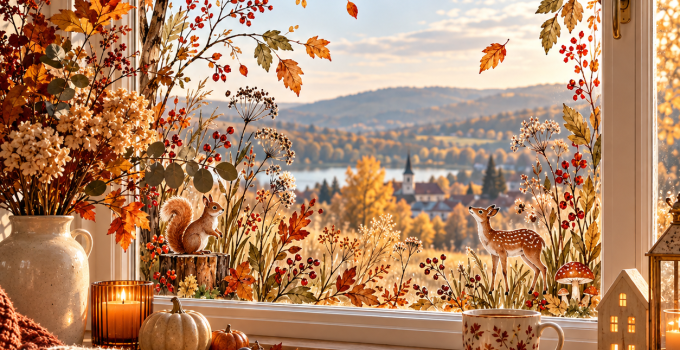 Die 3 schönsten Fenster bemalen Herbst Ideen die sofort für gemütliche Stimmung sorgen