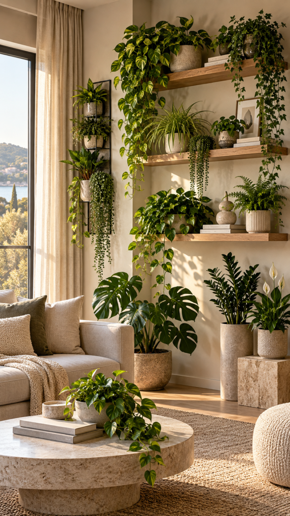 Top 3 Zimmerpflanzen Ideen für Wände Regale und vertikale Flächen 🌱