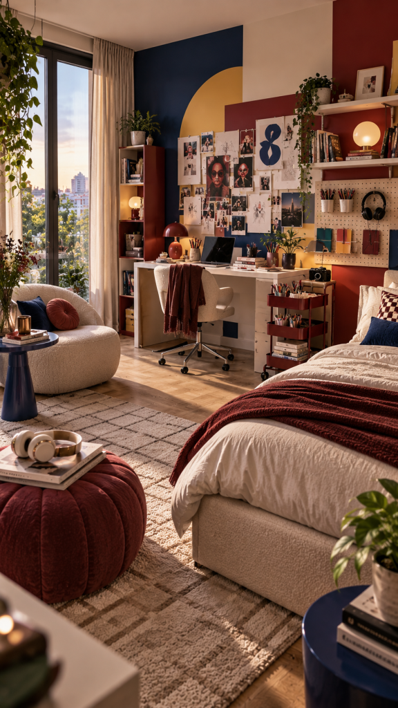 🥇 Top 1 Teenagerzimmer Mädels als mutiges Color Block Kreativstudio