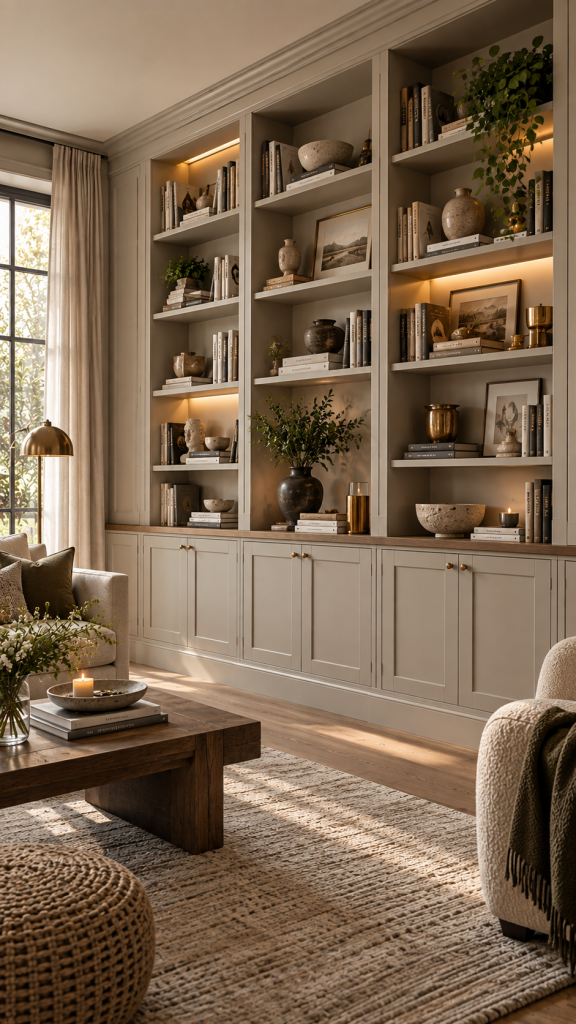 🥈 Platz 2 BILLY Regal Ideen mit geschlossenem Unterbau für einen Designer Built In Look