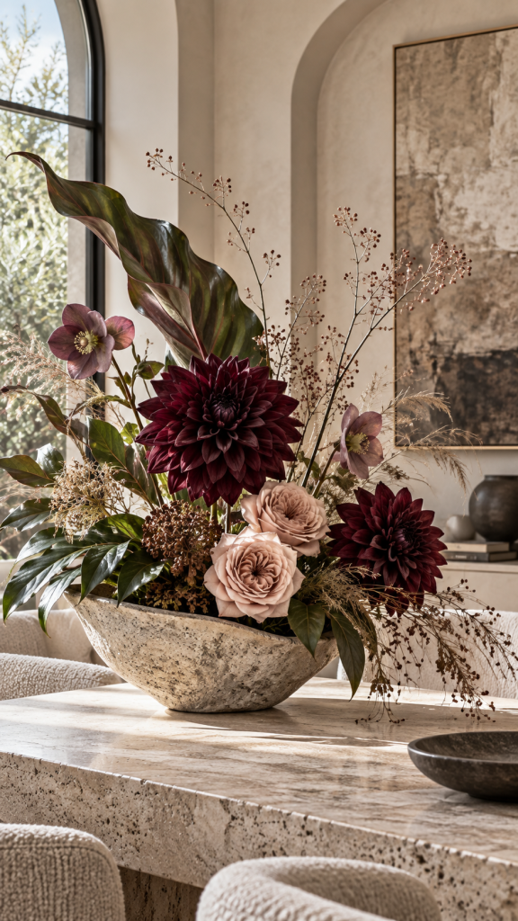 🥉 Platz 3 Blumenarrangements mit radikalem Texturkontrast