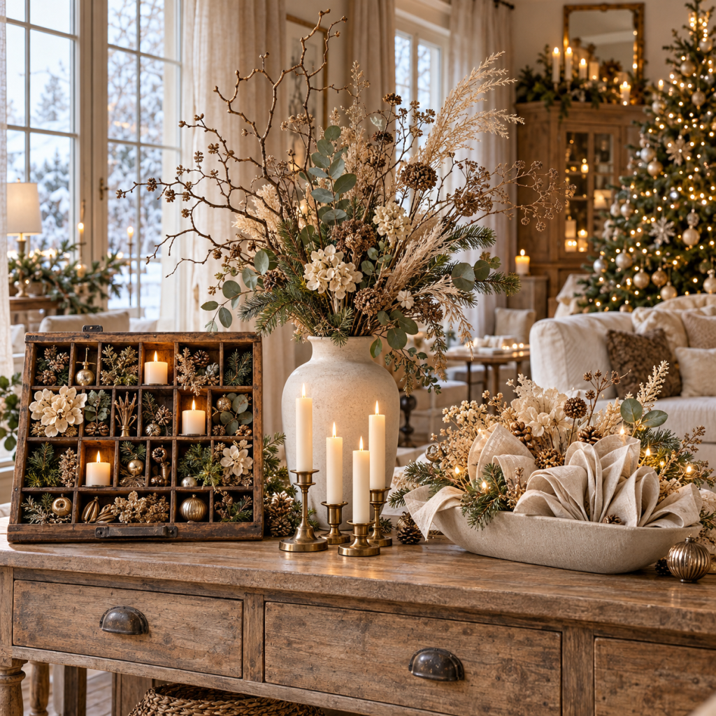 Adventsgestecke selber machen ohne Kranz mit den 3 schönsten Ideen die deine Weihnachtsdeko sofort außergewöhnlich machen