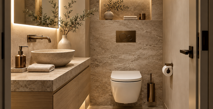 Die 3 besten Gäste WC modern Ideen die kleine Räume sofort luxuriöser wirken lassen