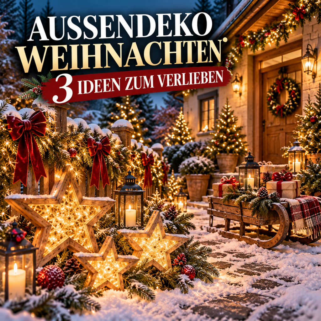 Die 3 schönsten Außendeko Weihnachten Ideen die deinen Außenbereich in ein festliches Winterwunderland verwandeln