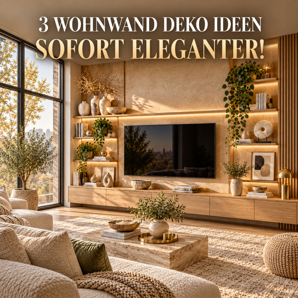 Top 3 Wohnwand Deko Ideen die dein Wohnzimmer sofort eleganter wirken lassen