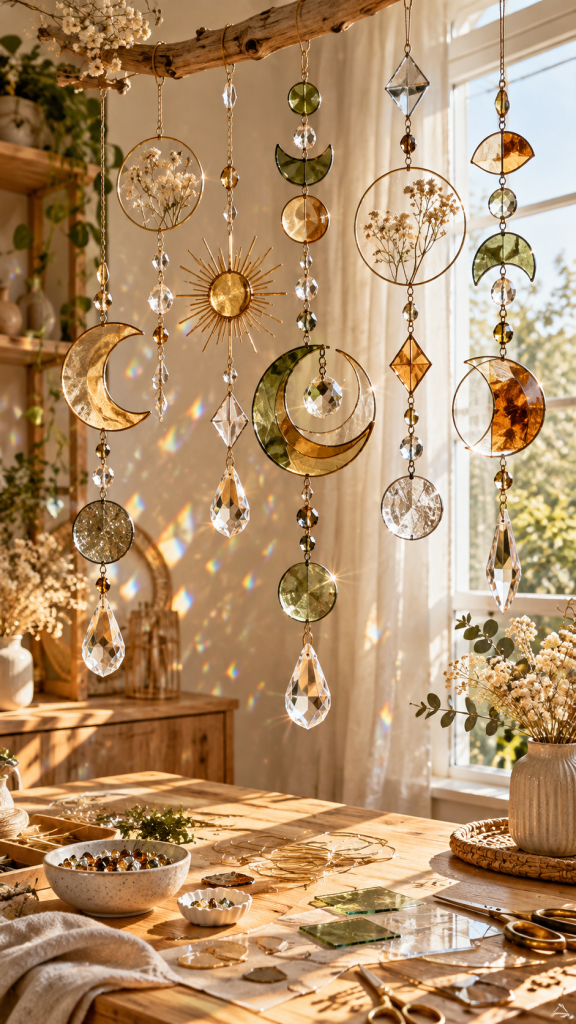 🥇 Platz 1 Kreative Sachen gegen Langeweile zuhause mit schwebenden DIY Lichtfängern