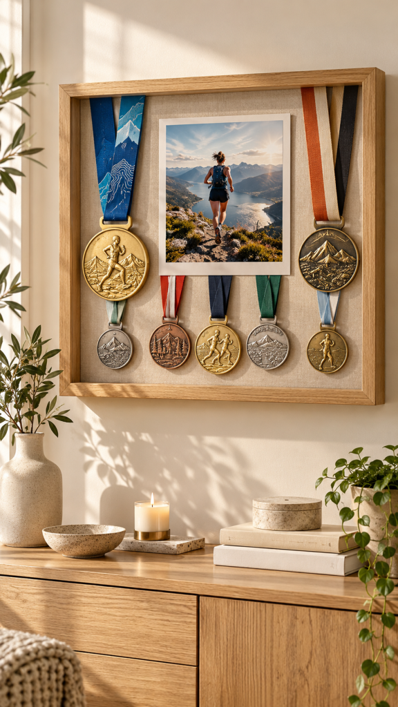 🥇 Platz 1 Medaillen Aufbewahrung im eleganten 3D Erinnerungsrahmen