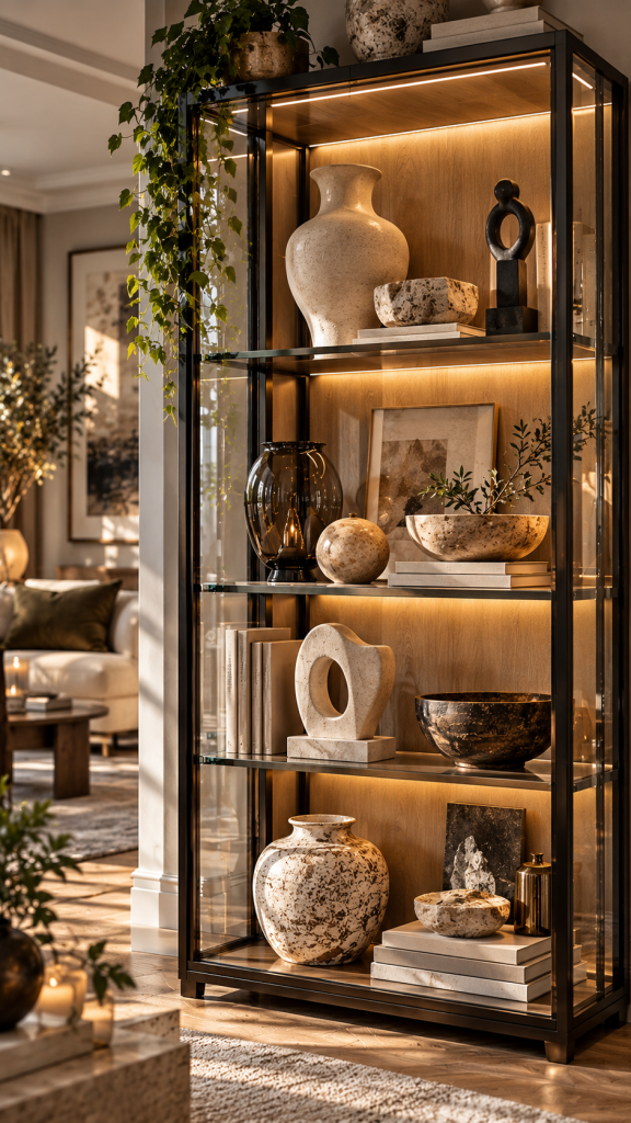 🥇 Platz 1 Vitrine dekorieren als kuratierte Objektgalerie