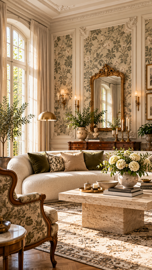 🥈 Platz 2 Modern Heritage mit klassischen Wanddetails und eleganten Mustern